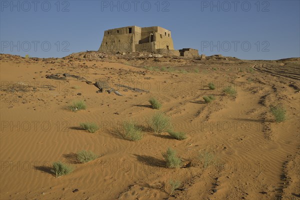 Throne room, former church, then a mosque, Old Dongola, capital of the Nubian Christian kingdom of Makuria between the 4th and 14th century, Ash Shamaliyah, Nubia, Sudan, Africa