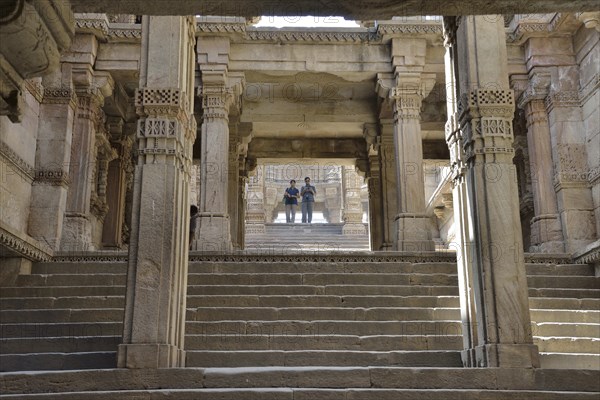 Adalaj Stepwell, Ahmedabad, Gujarat, India, Asia