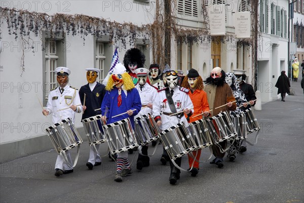 Drummer, Basel Carnival, Basel, Switzerland, Europe