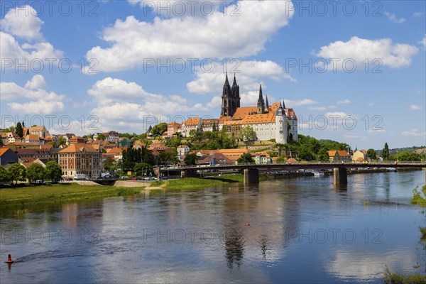 Albrechtsburg Castle, the Bishop's Palace and the Cathedral on the Schlossberg in Meissen