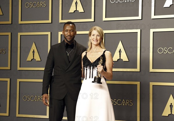 Laura Dern and Mahershala Ali at the 92nd Academy Awards, Press Room held at the Dolby Theatre in Hollywood, USA on February 9, 2020., Los Angeles, California, USA, North America