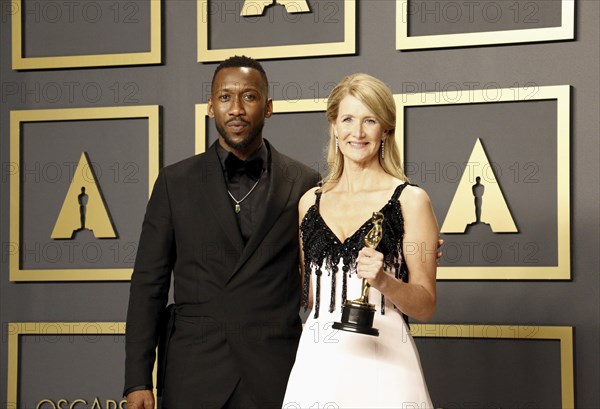 Laura Dern and Mahershala Ali at the 92nd Academy Awards, Press Room held at the Dolby Theatre in Hollywood, USA on February 9, 2020., Los Angeles, California, USA, North America