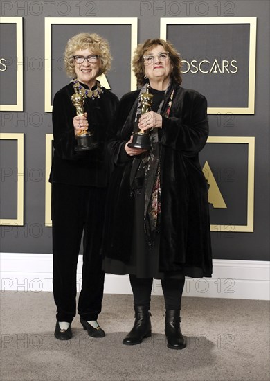 Nancy Haigh and Barbara Ling at the 92nd Academy Awards, Press Room held at the Dolby Theatre in Hollywood, USA on February 9, 2020., Los Angeles, California, USA, North America