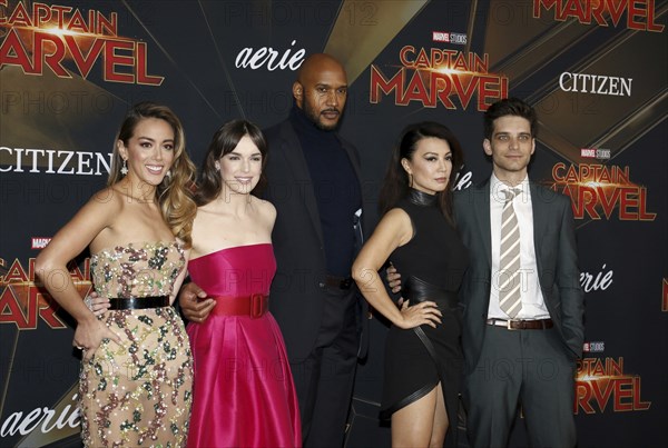 Chloe Bennet, Elizabeth Henstridge, Henry Simmons, Ming-Na Wen and Jeff Ward at the World premiere of 'Captain Marvel' held at the El Capitan Theater in Hollywood, USA on March 4, 2019., Hollywood, California, USA, North America