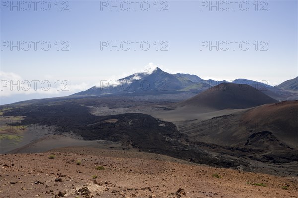 Crater of the Haleakala volcano, Maui, Hawaii, USA, North America