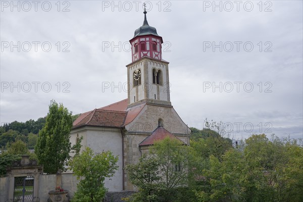 Church of St Johannes Baptist, Steinbach, Schwäbisch Hall-Steinbach, Kochertal, Kocher, Hohenlohe, Heilbronn-Franken, Baden-Württemberg, Germany, Europe