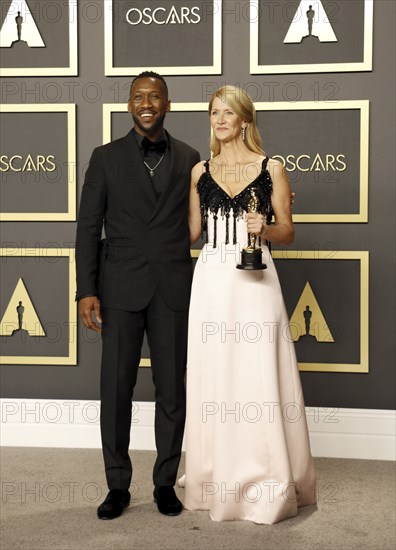 Laura Dern and Mahershala Ali at the 92nd Academy Awards, Press Room held at the Dolby Theatre in Hollywood, USA on February 9, 2020., Los Angeles, California, USA, North America