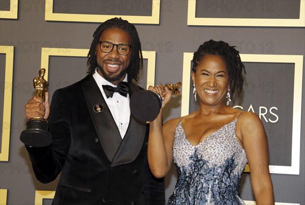 Matthew A. Cherry and Karen Rupert Toliver at the 92nd Academy Awards, Press Room held at the Dolby Theatre in Hollywood, USA on February 9, 2020., Los Angeles, California, USA, North America