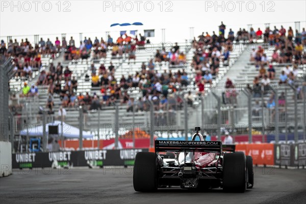 JOSEF NEWGARDEN (2) of Nashville, Tennessee runs through the streets during the Honda Indy Toronto in Toronto, ON, CAN