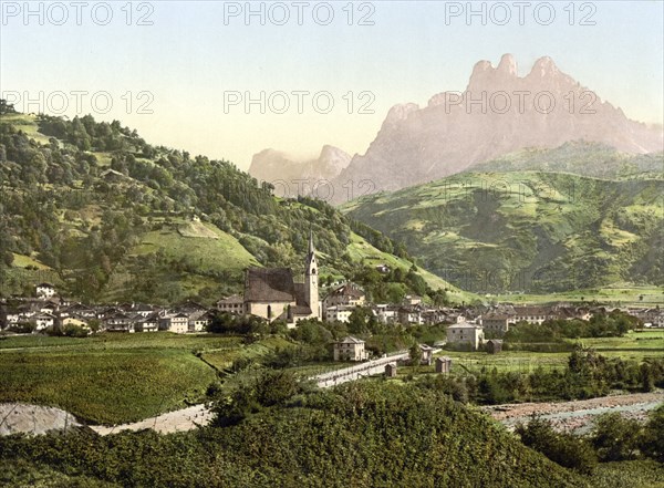 Priemiero, Primiero San Martino di Castrozza, formerly Tyrol, Austria-Hungary, today Province of Trento, South Tyrol, Italy, Historical, digitally restored reproduction from a 19th century original, Record date not stated, Europe