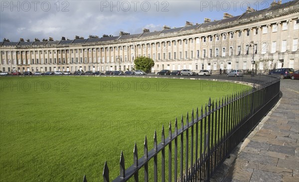 The Royal Crescent, architect John Wood the Younger built between 1767 and 1774, Bath, Somerset, England, United Kingdom, Europe