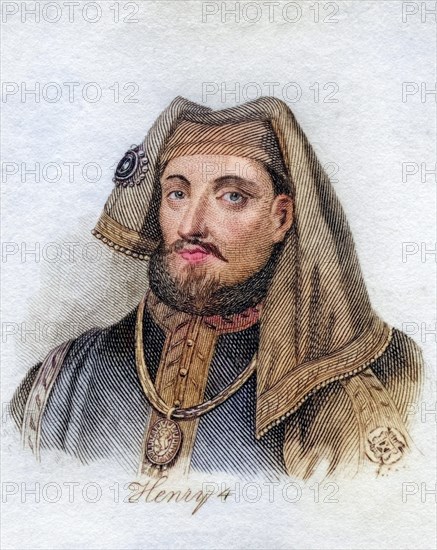 Henry IV. 1367-1413 King of England and France and Lord of Ireland 1399-1413 from the book Crabbs Historical Dictionary from 1825, Historical, digitally restored reproduction from an original from the 19th century, Record date not stated