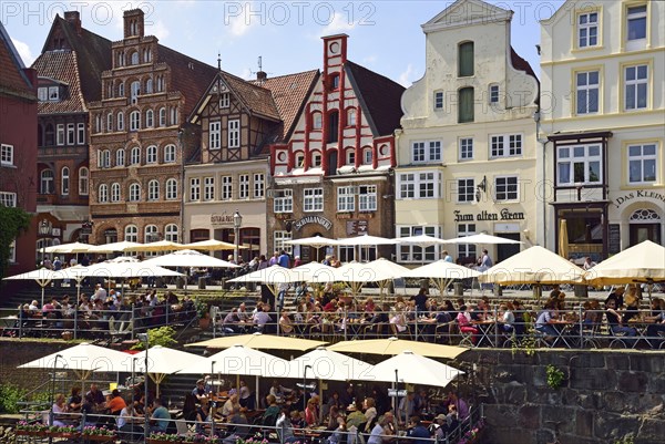 Europe, Germany, Lower Saxony, Hamburg Metropolitan Region, Lüneburg, Stintfang, Restaurant Terasse, Europe