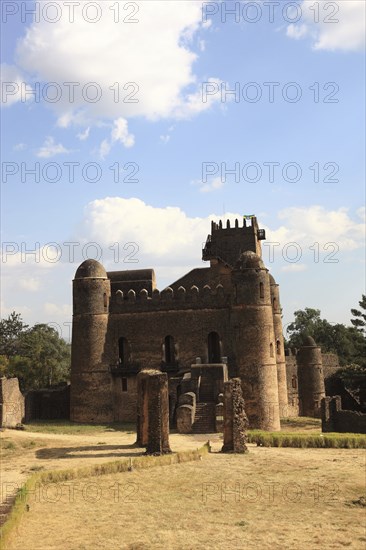 Amhara region, in the Gemp palace complex in Gondar, Gonder, UNESCO, world, heritage, cultural heritage, Ethiopia, Africa