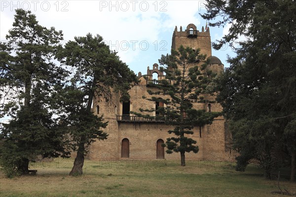 Amhara region, in the Gemp palace complex in Gondar, Gonder, imperial palace, UNESCO, world, heritage, cultural heritage, Ethiopia, Africa