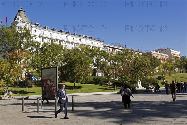 The Ritz hotel next to Museo del Prado, museum art gallery, Madrid, Spain, Europe