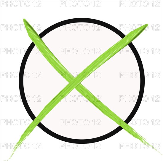 Green voting cross