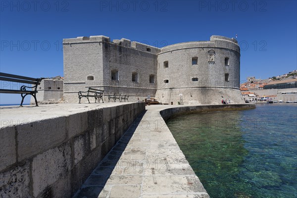 Fortress in the Port of Dubrovnik, Dalmatia, Croatia, Europe