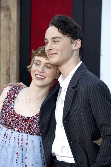 Wyatt Oleff and Sophia Lillis at the Los Angeles premiere of 'It Chapter Two' held at the Regency Village Theatre in Westwood, USA on August 26, 2019