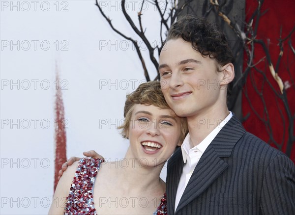 Wyatt Oleff and Sophia Lillis at the Los Angeles premiere of 'It Chapter Two' held at the Regency Village Theatre in Westwood, USA on August 26, 2019