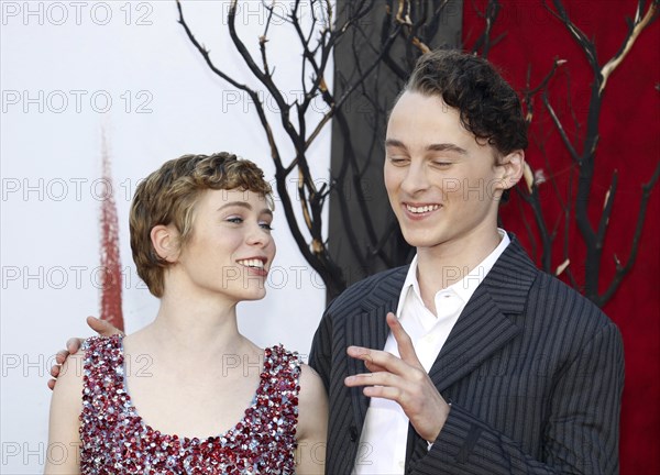 Wyatt Oleff and Sophia Lillis at the Los Angeles premiere of 'It Chapter Two' held at the Regency Village Theatre in Westwood, USA on August 26, 2019