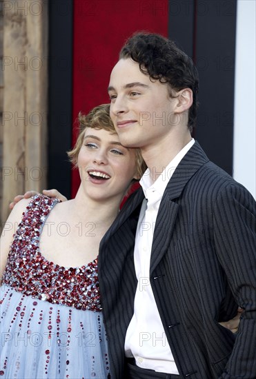 Wyatt Oleff and Sophia Lillis at the Los Angeles premiere of 'It Chapter Two' held at the Regency Village Theatre in Westwood, USA on August 26, 2019