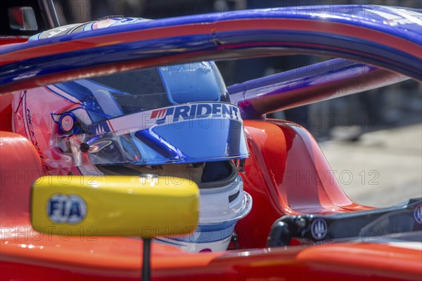 10 May 2024, Hockenheimring (Germany: Free practice of the FRECA (Formula regional by Alpine 2024) . Picture: Close-up of Ruiqi Lui China in the cockpit (Trident Motorsport racing team)