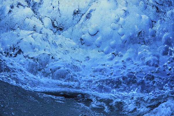 Interior view of an ice cave, glacier cave, Vatnajökull, Iceland, Europe