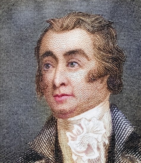 Francis Rawdon-Hastings, 1st Marquess of Hastings, 1754 to 1826, British politician and military officer during the American War of Independence, digitally restored reproduction from a 19th century original, Record date not stated