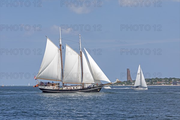 Sailing ship Abel Tasman, sailing boat, naval memorial, Laboe, Kieler Woche, Kiel Fjord, Kiel, Schleswig-Holstein, Germany, Europe