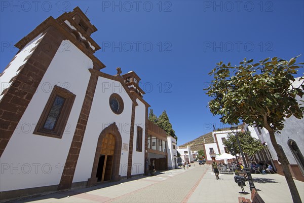 Church Templo Parroquiale de San Matias, Artenara, Las Palmas Province, Gran Canaria, Canary Islands, Spain, Europe