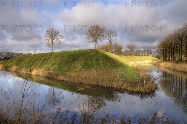 Fortress the Roovere is part of the West Brabant Waterline near the Dutch village Halsteren