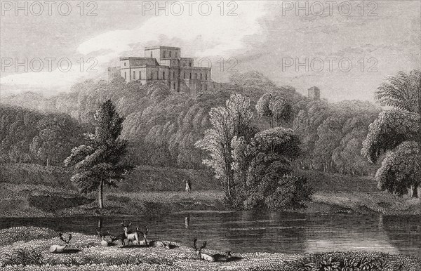 Kinmount House, Cummertrees, Dumfries and Galloway, south Scotland, 19th century, from Modern Athens by Th. H. Shepherd