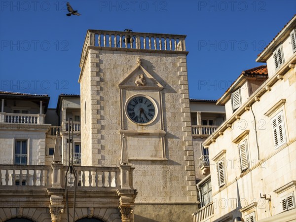 Medieval town tower, Hotel Palace Elisabeth, town of Hvar, island of Hvar, Dalmatia, Croatia, Europe