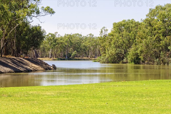 Murray River at Lock Island, Mildura, Victoria, Australia, Oceania