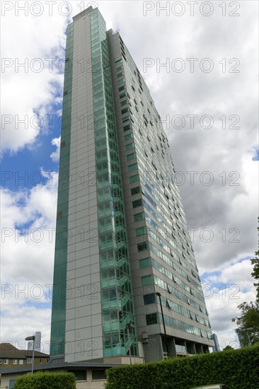 High rise residential tower block, Aragon Tower, Deptford, London SE8, England, UK, built 1962 redeveloped 2006