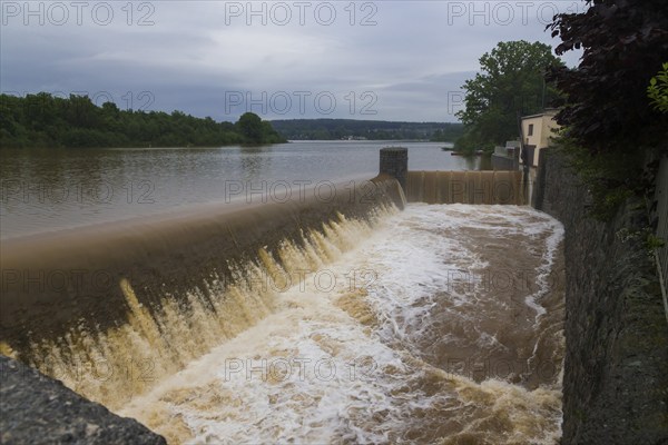 Malter dam at high water