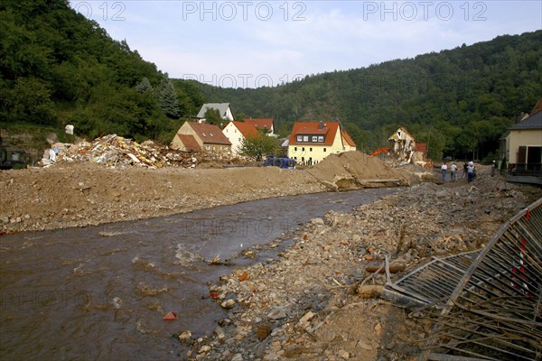 Weesenstein after the flood in 2002