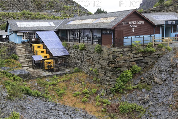 Llechwedd slate mine tourist attraction, Blaenau Ffestiniog, Gwynedd, north Wales, UK