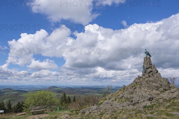 Aviation memorial, Wasserkuppe, Rhön, district of Fulda, Hesse, Germany, Europe