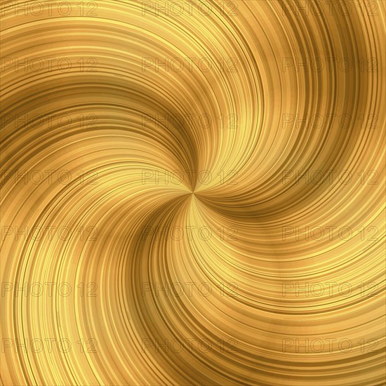 Abstract golden rotating swirl vector background