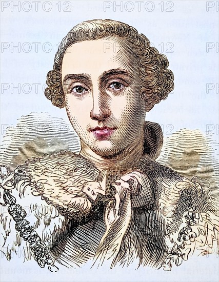 John Stuart, 3rd Earl of Bute 1713-1792. from The National and Domestic History of England by William Aubrey published London circa 1890, Historical, digitally restored reproduction from a 19th century original, Record date not stated