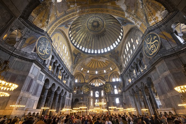 Istanbul, Turkey, 2 June, 2022: Hagia Ayasofya Sophia Grand Mosque in Istanbul, one of the main tourist city attractions and travel destinations in Turkey, Asia