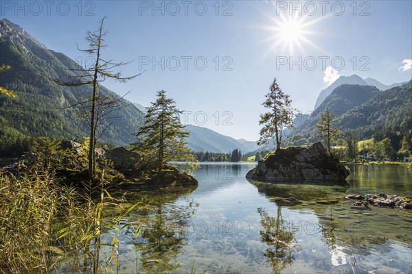 Hintersee, Ramsau, Berchtesgaden National Park, Berchtesgadener Land, Upper Bavaria, Bavaria, Germany, Europe