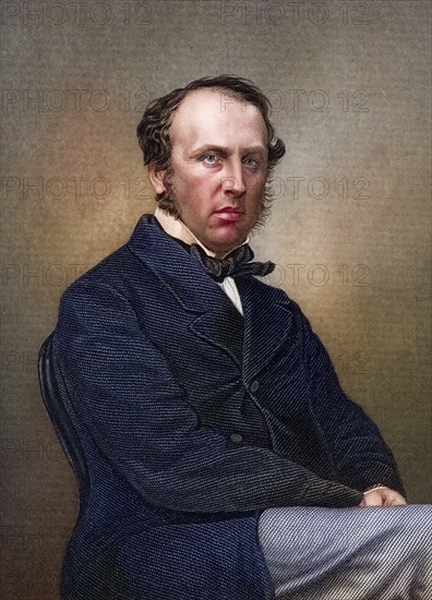 Charles John Canning 1st Earl Canning Lord Viscount Canning 1812 to 1862 English statesman and Governor General of India, Historical, digitally restored reproduction from a 19th century original, Record date not stated