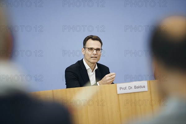 Stephan Baldus, Clinic Director at the Heart Centre of Cologne University Hospital, recorded during a press conference on the Healthy Heart Act at the Federal Press Conference in Berlin, 28.08.2024