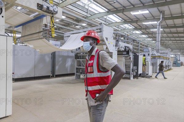 BENIN TEXTILE CORPORATION BENIN, Glo-Djigbe, 07.03.2024. Processing of natural fibres in a production facility in Africa near Cotonou in Benin