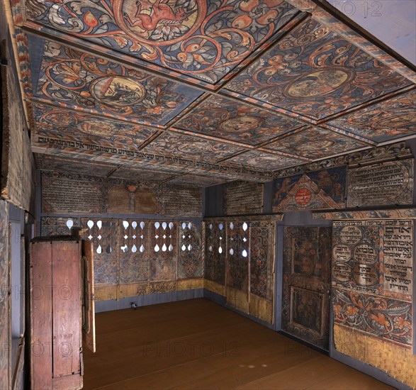 Panelling of the synagogue from Unterlimpurg, Hällisch-Fränkisches Museum, Schwäbisch Hall, Baden-Württemberg, Germany, Europe