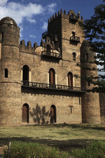 Amhara region, in the Gemp palace complex in Gondar, Gonder, imperial palace, UNESCO, world, heritage, cultural heritage, Ethiopia, Africa