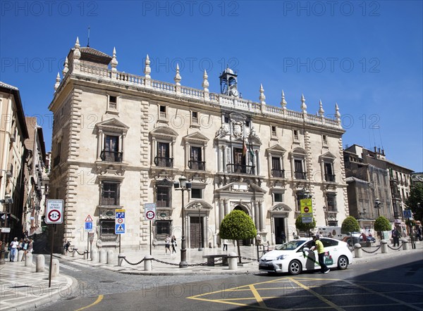 Real Chancilleria, Royal Chancellory building, in Plaza Neuva, Granada, Spain, Europe